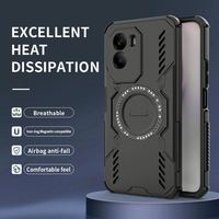 Étui de téléphone magnétique sans fil de charge, résistant aux chocs, en TPU+PC de luxe pour Honor X40 pour 17 Pro Max & POCO M7
