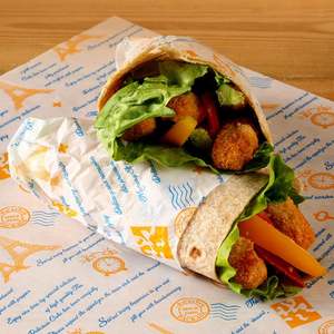 Papel de Envolver Antigrasa para Hamburguesas con Impresión Personalizada, Recubrimiento de PE de Grado Alimenticio, Papel para Pastel, Chocolate, Pan, Hamburguesas y Sándwiches con Logotipo - Product Image 2