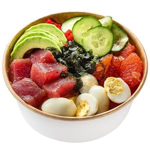 Экологичный контейнер для упаковки продуктов из крафт-бумаги, контейнер для супа, салат, 32 унции, миски для супа