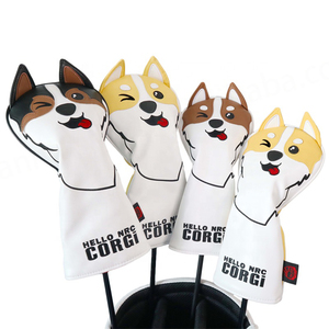 ผ้าคลุมหัวไม้กอล์ฟผ้ากำมะหยี่น่ารักมาใหม่ผ้ากำมะหยี่คลุมหัวไม้กอล์ฟรูปสัตว์การ์ตูน - Product Image 6