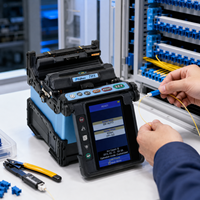 Soudeuse automatique par fusion de fibres optiques FSM-70S à alignement de cœur pour la maintenance des réseaux FTTH et de télécommunications