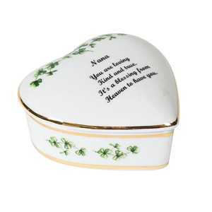 2024 cá nhân shamrocks hình trái tim sứ đồ trang sức đính hộp hình Trái Tim Gốm hộp đồ trang sức <span class=keywords><strong>Xmas</strong></span> Quà Tặng - Product Image 2