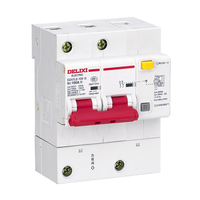DELIXI DZ47LE Dispositivo de Corriente Residual (RCD) 2P 100A 250A 400A Interruptor Diferencial Ajustable 6kA 400V/230V para Bomba Industrial