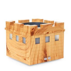 เครื่องเพิ่มความชื้นในอากาศ Beacon Tower ขนาด 0.5 ลิตร พร้อมไฟ LED รูปเปลวไฟ สำหรับบ้าน สำนักงาน เครื่องกระจายกลิ่นหอม เครื่องเพิ่มความชื้นในอากาศแบบตกแต่ง - Product Image 2