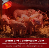 Lampe chauffante infrarouge halogène 150W 250W Ruby R125 E27 220V pour poulets, volailles et porcs