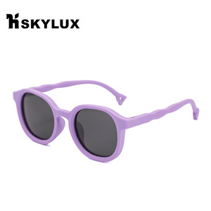 Children <b>Sunglasses</b> <b>Square</b> Full Rim Polarized UV400 Retro Sun Protection Unisex 23029 - Product Image 3