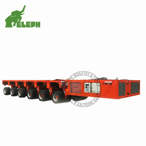 Oferta Especial: Semirremolque Modular Hidráulico de Cama Baja y Múltiples Ejes de 90 Toneladas con Dirección Trasera - Product Image 5
