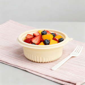 Bioleader bền vững bột bắp bát canh 450ml compostable dùng một lần thân thiện với môi lò vi sóng chịu nhiệt nắp cho quà tặng - Product Image 5