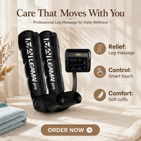 Masseur de jambes à pression d'air LEAMAI, 6 cellules, rechargeable, pour usage domestique, drainage lymphatique, bottes de compression d'air, pressothérapie