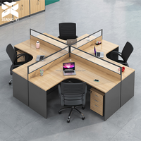Postes de travail modernes, bureaux modulaires, mobilier de bureau pour centre d'appels, BPO, immeuble de bureaux