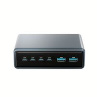 Compatibilité universelle Portable 6 ports GAN USB C PD Station de charge 200W USB C Bloc de chargeur de bureau Chargeur 100W PD
