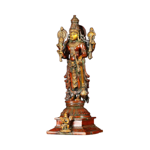 신화적인 가루다 새와 전통 황동 비슈누 신 동상-힌두교 사원 예술 조각 선물 - Product Image 3