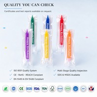 Bougies d'anniversaire personnalisées en forme de lettre pour gâteau, avec inscription Joyeux Anniversaire, six couleurs vives dans un seul sac OPP, vente en gros, approvisionnement en vrac