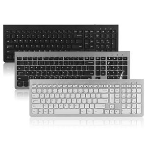 Teclado USB Multimedia con Cable, Teclado con Cable en Inglés y Árabe, Teclado USB Externo Delgado para Computadora Portátil, para Oficina en Casa - Product Image 1
