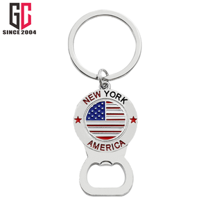 14 שנים מפעל מותאם אישית אמריקאי מתכת יום העצמאות דגל שרשרת מקלדת תליון דגל אהבה פסל החירות לפיד yk חדש - Product Image 4