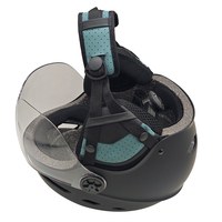 Casque de vélo/scooter électrique à coque en ABS style requin pour hommes avec éclairage à deux roues certifié CE résistant aux chocs pour la conduite