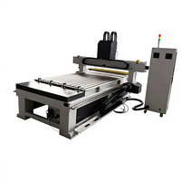Machines à travailler le bois LS-1325, machine de gravure CNC, machine de fraisage CNC 3 axes avec deux broches