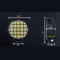 Phare de voiture LED rond 12V 24V DC 6 pouces 4x4 105W haute puissance pour camion SUV voiture bateau