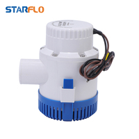 STARFLO 4700GPH 12 V Pompa Bilge Listrik Submersible Tugas Berat Aliran Tinggi Non Otomatis 12v Dc