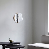 Lampe murale de chevet au design créatif simple, dorée, à suspendre, pour chambre à coucher, lampe de lecture murale