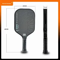 Paleta de Pickleball T700 de Carbono Crudo Aprobada por la USAPA - Diseño Avanzado para Torneos con Máximo Efecto, Profesional GQK GC41711, Fibra 3k