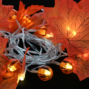 Sécurité LED Halloween <span class=keywords><strong>Citrouille</strong></span> Lanterne Cordes Fantôme Festival Chapeau Décoratif <span class=keywords><strong>Citrouille</strong></span> Fantôme Crâne Lanternes <span class=keywords><strong>Feuille</strong></span> D'érable Halloweek's - Product Image 4