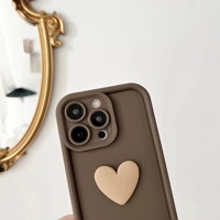 Amour coeur mignon 3D TPU couverture souple avec étui de téléphone suspendu pour iphone 17 air 16 15 Pro Max 14 Plus 13 12 11 Xs Max 7 8 PLUS