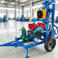 Foreuse portable diesel bleue haute efficacité pour puits peu profonds