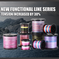 Ligne de pêche tressée multifilament PE haute résistance 100m-500m, OEM acceptable, ligne de pêche flottante pour la pêche en eau profonde