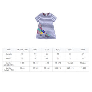 Ropa para Niñas de 1 a 6 Años al por Mayor, Vestidos de Algodón de Manga Corta para Niños, Vestido Informal de Verano para Bebés - Product Image 2