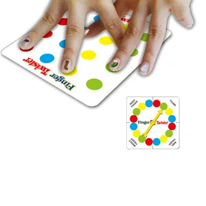 Mini Portable Thú Vị Đồ Chơi Trong Nhà Ngón Tay Trẻ Em Twister Board Trò Chơi