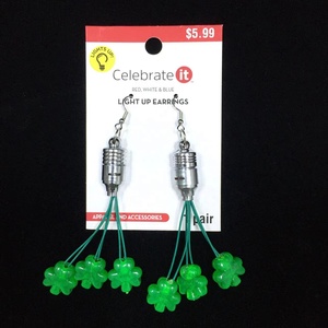Pendientes de Día de <span class=keywords><strong>San</strong></span> <span class=keywords><strong>Patricio</strong></span>, suministros de fiesta de Festival, decoración diaria ligera, venta al por mayor - Product Image 4