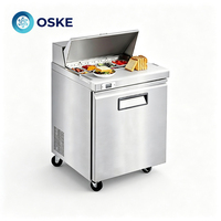 Congélateur à salades en libre-service pour restaurant, aménagement pratique de l'espace interne, adapté au stockage en vrac de portions de salades préparées