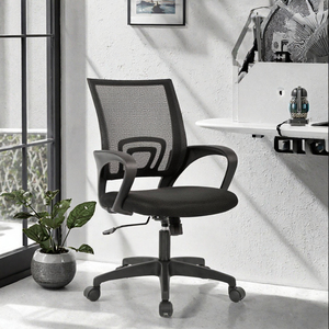 Factory Direct Wholesale Hot Selling <b>Black</b> Mesh Office <b>Chair</b> -Adjustable Modern Design Fabric Seat Steel Living Room Outdoor - Product Image 3