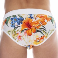 Slip de bain pour homme à la mode, à boucle métallique bilatérale, fente latérale, couleur unie, short de bain pour piscine