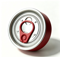202 #   Couvercle de boîte en aluminium de 52 mm de qualité alimentaire, anti-déversement, à ouverture complète, facile à ouvrir, pour canettes de boissons aux fruits en PET