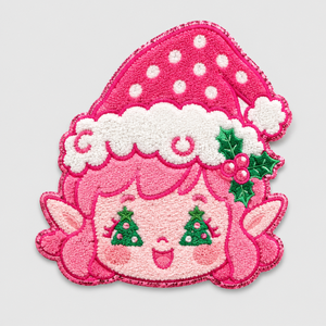 Factory Wholesale Hoodie Chenille Patches <b>Glitter</b> Christmas Tree Chenille Iron on Patches Lot for <b>Clothes</b> - Product Image 3