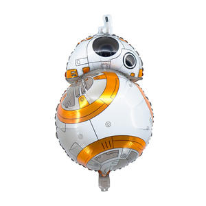 Sci-fi Yoda Baby <span class=keywords><strong>BB8</strong></span> Space <span class=keywords><strong>Robot</strong></span> Película de aluminio de látex de 12 pulgadas Globo de cumpleaños decorado - Product Image 4