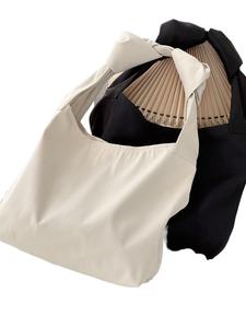 Sac fourre-tout en toile de couleur unie fait maison - Style simple japonais coréen, <span class=keywords><strong>littérature</strong></span> et art décontractés - Product Image 1