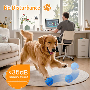 Interactieve hondenspeelgoed hondenbal, duurzaam bewegend speelgoed voor honden, verjaardagscadeaus, automatisch bewegend, stuiterend en roterend - Product Image 4