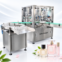 Machine de remplissage automatique de flacons de parfum 10-120 ml, remplisseur de liquides à base d'eau pour flacons en verre et en plastique, ligne de production