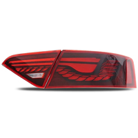 Adapté aux feux arrière Audi A5 08-16, modification avec guide de lumière arc-en-ciel effet écaille de dragon, feu de position dynamique et clignotant séquentiel.