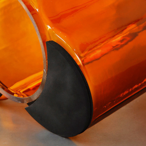 Evelyn <strong>Small</strong> Round <strong>Table</strong> Living Room Green Orange Tempered Glass Combination Movable Creative <strong>Coffee</strong> Side <strong>Table</strong> - Product Image 6
