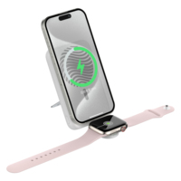 Chargeur sans fil magnétique Li-Polymère haute capacité 10000 mAh, charge rapide 20W, support pliable, écran LED pour téléphone et montre