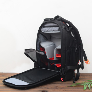 Mochila para cámara DSLR de lona de viaje resistente al agua de excursionista negro breve extra grande mejor valorada - Product Image 3