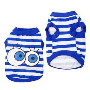 Venta al por mayor XS tamaño ropa <span class=keywords><strong>de</strong></span> algodón para perros con ojos grandes rayas XS Wag a Tude camiseta verano/primavera estilo <span class=keywords><strong>de</strong></span> dibujos animados <span class=keywords><strong>camisa</strong></span> para perros - Product Image 3