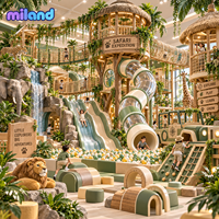 Parc de jeux intérieur pour enfants, thème Cirque et Carnaval, pour Centres de jeux, avec Spectacle de lumières dorées, Tunnel de grimpement professionnel et Labyrinthe en filet de cordes