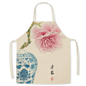 Delantal de artista de poliéster sin mangas con estampado personalizado de alta calidad, lona resistente al agua para ropa de trabajo de barbacoa al aire libre - Product Image 5