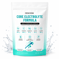 Poudre d'électrolytes pour l'hydratation quotidienne au citron et au citron vert, enrichie en chlorure de sodium, potassium, magnésium et calcium, pour adultes, fabrication ODM/OEM, marque privée