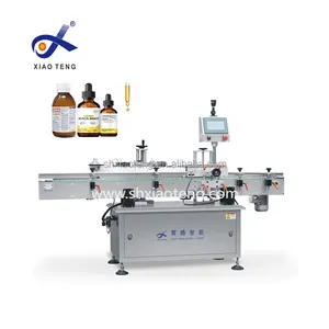 2024 XiaoTeng Automatic Round Bottle Labeling Machine Label Shrink Sleeve Middle Seaming Machine